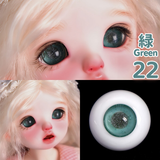 BJD glass eyes product detail image with Japanese and English color label