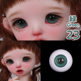 BJD glass eyes product detail image with Japanese and English color label