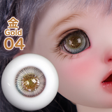 BJD glass eyes product detail image with Japanese and English color label