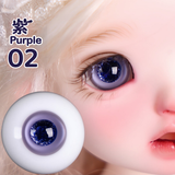 BJD glass eyes product detail image with Japanese and English color label