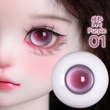 BJD glass eyes product detail image with Japanese and English color label