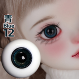 BJD glass eyes product detail image with Japanese and English color label