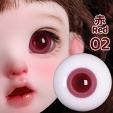 BJD glass eyes product detail image with Japanese and English color label