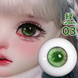 BJD glass eyes product detail image with Japanese and English color label