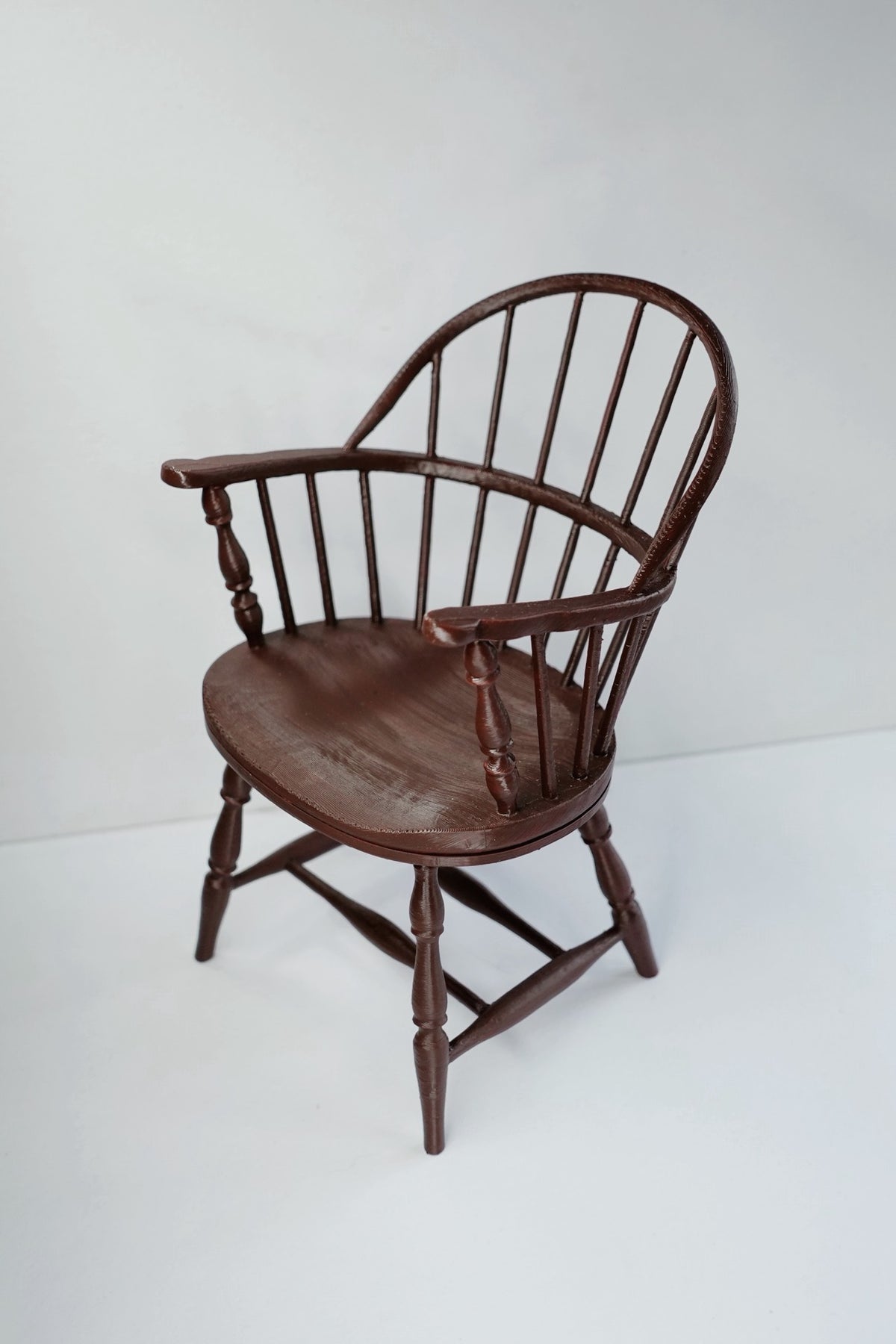 Vintage-style Windsor hoop-back armchair for 1/6 and 1/4 BJD