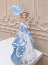 blue-rococo-court-dress-white-pedestal