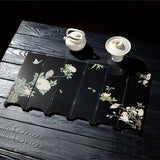 New Chinese style miniature screen with flower and bird motif