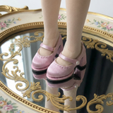 1/6ドール用 チャンキーヒールメリージェーン サテン仕上げ