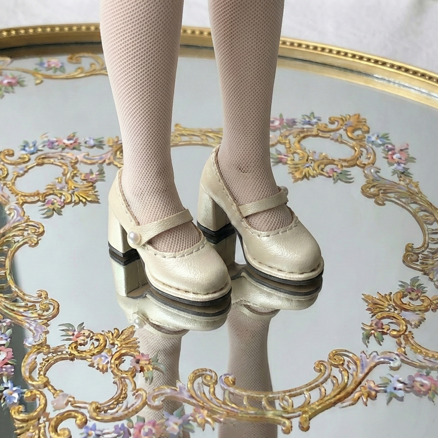 1/6ドール用 チャンキーヒールメリージェーン｜サテン／レザー風 | マルチカラー | リカちゃん、アゾン、モモコ、FR、オビツ22/24サイズ対応