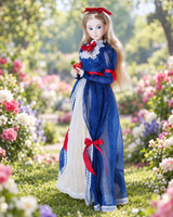 【受注製作｜10月31日締切】白雪姫風｜ブルー・レッド・イエローのクラシカルプリンセスドレス