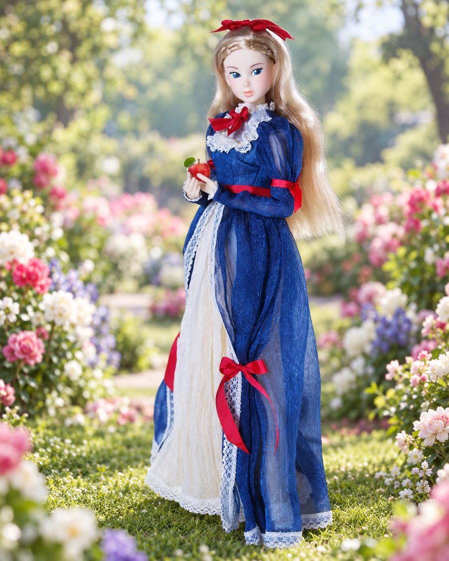 【受注製作｜10月31日締切】白雪姫風｜ブルー・レッド・イエローのクラシカルプリンセスドレス