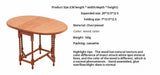 1/6 Scale Oval Folding Table / Side Table – Space-Saving Miniature Dollhouse Furniture for BJD & Blythe