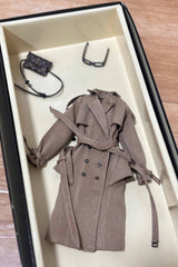 Made-to-order vintage trench coat for 1/6 scale fashion dolls