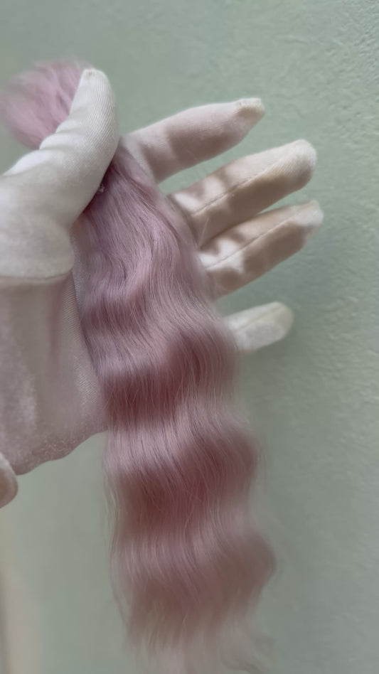 High-Gloss Mohair for Dolls | Pale Wisteria 20-25cm