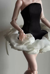 Made to Order | Black Swan White Rose Ballet Dress | 1/6 Doll Clothing