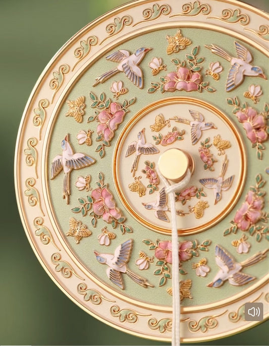 Send From Forbidden City |Portable Mirror Inspired by Ancient Palace Museum Relics – Handheld, Bronze-Style, Folding, and Gift Set with Comb