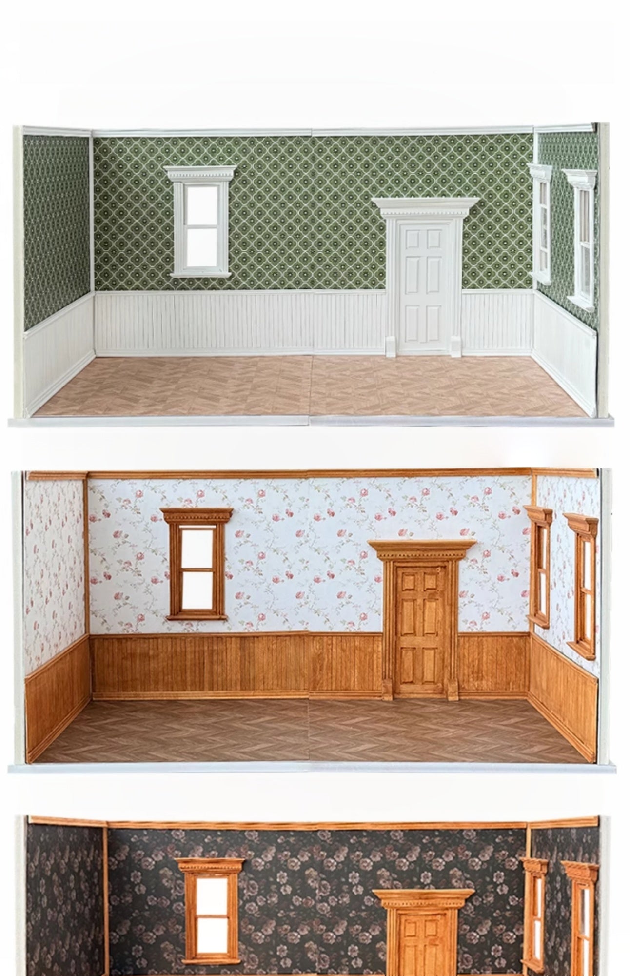 1/6 Scale Dollhouse Wallpaper – waterproof material | DIY Miniature Wall Decoration for BJD & Blythe