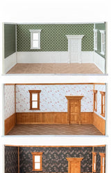 1/6 Scale Dollhouse Wallpaper – waterproof material | DIY Miniature Wall Decoration for BJD & Blythe