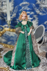 OOAK 1/6 scale Empire-style formal doll outfit reference by Umigami Tama