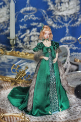 OOAK 1/6 scale Empire-style formal doll outfit pair by Umigami Tama