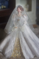 Custom-order 1/6 scale European wedding and medieval-style doll dress reference by Umigami Tama