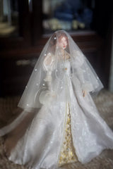 Custom-order 1/6 scale European wedding and medieval-style doll dress reference by Umigami Tama