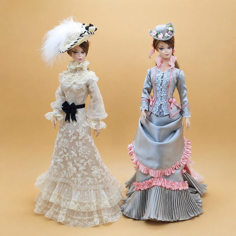 Vintage Lace Evening Dress & Hat Set for Fashion Royalty, Poppy Parker & Silkstone